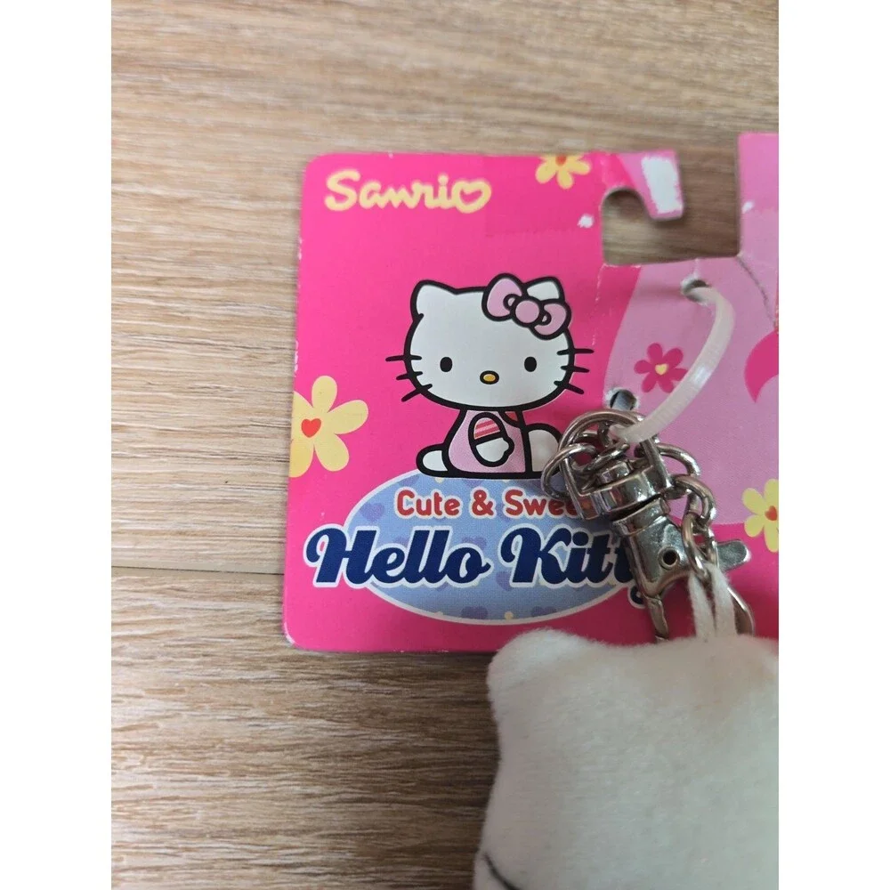 NOS Sanrio Hello Kitty Original in Overalls Nakajima 2002 Cute & Sweet Keychain